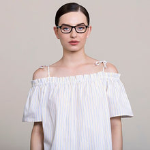 Load image into Gallery viewer, Black Rectangle Full Rim Unisex Eyeglasses by Vincent Chase VC-127529