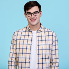 Load image into Gallery viewer, Black Rectangle Full Rim Unisex Eyeglasses by Vincent Chase VC-127529