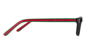 Black Rectangle Full Rim Unisex Eyeglasses by Vincent Chase VC-127529
