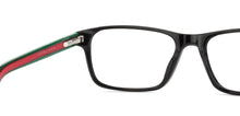Load image into Gallery viewer, Black Rectangle Full Rim Unisex Eyeglasses by Vincent Chase VC-127529