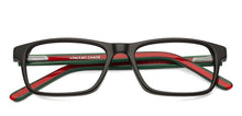 Load image into Gallery viewer, Black Rectangle Full Rim Unisex Eyeglasses by Vincent Chase VC-127529