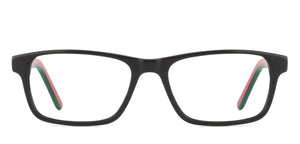 Black Rectangle Full Rim Unisex Eyeglasses by Vincent Chase VC-127529