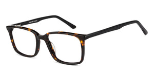 Tortoise Rectangle Full Rim Unisex Eyeglasses by Vincent Chase Online-127536