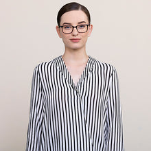 Load image into Gallery viewer, Black Rectangle Full Rim Unisex Eyeglasses by Vincent Chase Online-127537