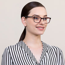 Load image into Gallery viewer, Black Rectangle Full Rim Unisex Eyeglasses by Vincent Chase Online-127537