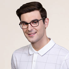 Load image into Gallery viewer, Black Rectangle Full Rim Unisex Eyeglasses by Vincent Chase Online-127537