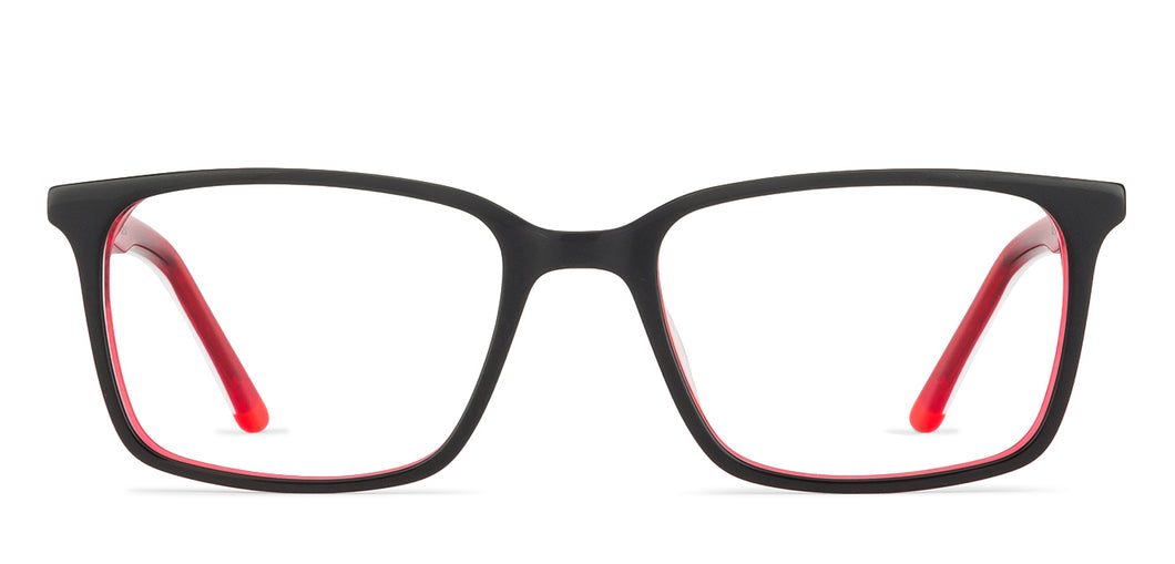 Black Rectangle Full Rim Unisex Eyeglasses by Vincent Chase Online-127537