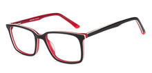 Load image into Gallery viewer, Black Rectangle Full Rim Unisex Eyeglasses by Vincent Chase Online-127537