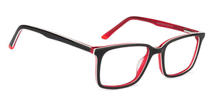 Black Rectangle Full Rim Unisex Eyeglasses by Vincent Chase Online-127537