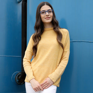 Blue Rectangle Full Rim Unisex Eyeglasses by Lenskart Air Online-127488