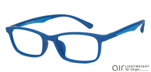 Blue Rectangle Full Rim Unisex Eyeglasses by Lenskart Air Online-127488