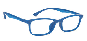Blue Rectangle Full Rim Unisex Eyeglasses by Lenskart Air Online-127488