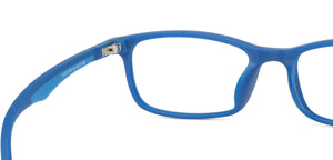 Blue Rectangle Full Rim Unisex Eyeglasses by Lenskart Air Online-127488