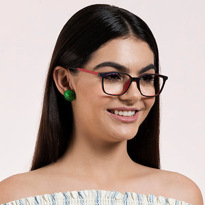 Black Wayfarer Full Rim Unisex Eyeglasses by Lenskart Air Online-127493