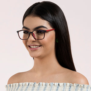 Black Wayfarer Full Rim Unisex Eyeglasses by Lenskart Air Online-127493