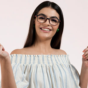 Black Wayfarer Full Rim Unisex Eyeglasses by Lenskart Air Online-127493