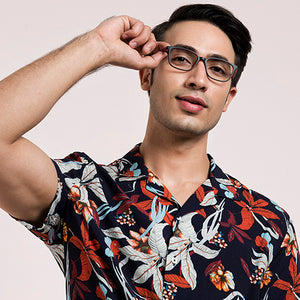 Black Wayfarer Full Rim Unisex Eyeglasses by Lenskart Air Online-127493