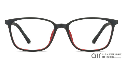 Black Wayfarer Full Rim Unisex Eyeglasses by Lenskart Air Online-127493