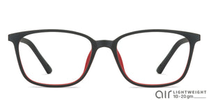 Black Wayfarer Full Rim Unisex Eyeglasses by Lenskart Air Online-127493