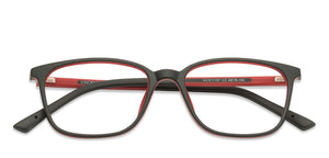 Black Wayfarer Full Rim Unisex Eyeglasses by Lenskart Air Online-127493
