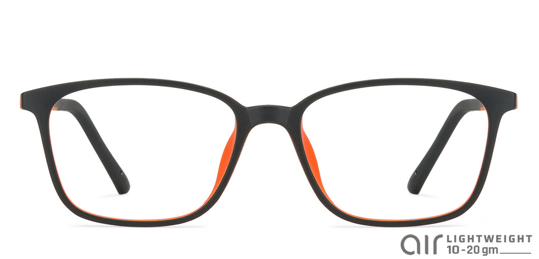 Black Wayfarer Full Rim Unisex Eyeglasses by Lenskart Air Online-127494