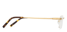 Load image into Gallery viewer, Gold Rectangle Rimless Unisex Eyeglasses by Vincent Chase VC-128035