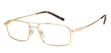 Load image into Gallery viewer, Gold Rectangle Full Rim Unisex Eyeglasses by Vincent Chase VC-128039