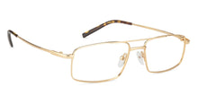 Load image into Gallery viewer, Gold Rectangle Full Rim Unisex Eyeglasses by Vincent Chase VC-128039