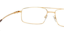Load image into Gallery viewer, Gold Rectangle Full Rim Unisex Eyeglasses by Vincent Chase VC-128039