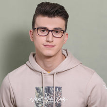 Load image into Gallery viewer, Purple Rectangle Full Rim Unisex Eyeglasses by Vincent Chase VC-128537