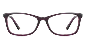 Purple Rectangle Full Rim Unisex Eyeglasses by Vincent Chase VC-128537