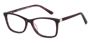 Purple Rectangle Full Rim Unisex Eyeglasses by Vincent Chase VC-128537