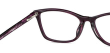 Load image into Gallery viewer, Purple Rectangle Full Rim Unisex Eyeglasses by Vincent Chase VC-128537