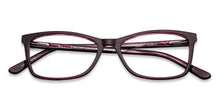 Load image into Gallery viewer, Purple Rectangle Full Rim Unisex Eyeglasses by Vincent Chase VC-128537