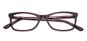 Purple Rectangle Full Rim Unisex Eyeglasses by Vincent Chase VC-128537