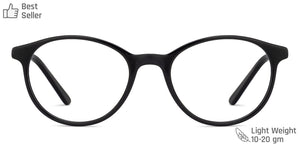 Black Round Full Rim Unisex Eyeglasses by Vincent Chase Computer Glasses-134054