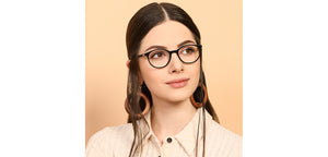 Black Round Full Rim Unisex Eyeglasses by Vincent Chase Online-138883