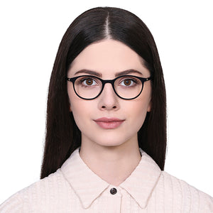 Black Round Full Rim Unisex Eyeglasses by Vincent Chase Computer Glasses-134054