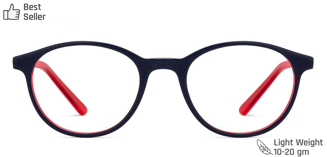 Blue Round Full Rim Unisex Eyeglasses by Vincent Chase Computer Glasses-134056