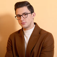 Load image into Gallery viewer, Black Round Full Rim Unisex Eyeglasses by Vincent Chase Essentials-128542