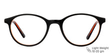 Load image into Gallery viewer, Black Round Full Rim Unisex Eyeglasses by Vincent Chase Essentials-128542