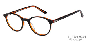 Black Round Full Rim Unisex Eyeglasses by Vincent Chase Essentials-128542