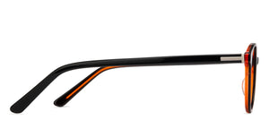 Black Round Full Rim Unisex Eyeglasses by Vincent Chase Essentials-128542