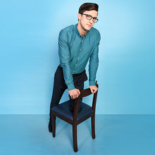 Load image into Gallery viewer, Black Rectangle Full Rim Unisex Eyeglasses by Vincent Chase-203070