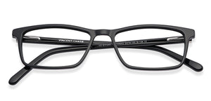 Black Rectangle Full Rim Unisex Eyeglasses by Vincent Chase-203070