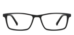 Black Rectangle Full Rim Unisex Eyeglasses by Vincent Chase-203070