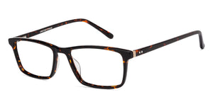 Tortoise Rectangle Full Rim Unisex Eyeglasses by Vincent Chase Online-139019