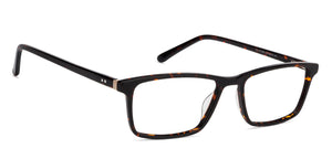 Tortoise Rectangle Full Rim Unisex Eyeglasses by Vincent Chase-128544