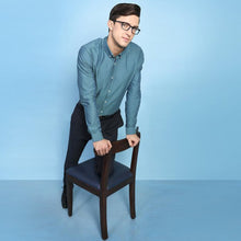 Load image into Gallery viewer, Blue Rectangle Full Rim Unisex Eyeglasses by Vincent Chase-128545