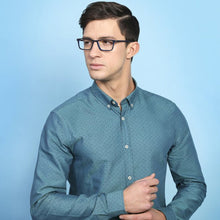 Load image into Gallery viewer, Blue Rectangle Full Rim Unisex Eyeglasses by Vincent Chase-128545